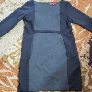 Black & Grey Long Sleeve Dress